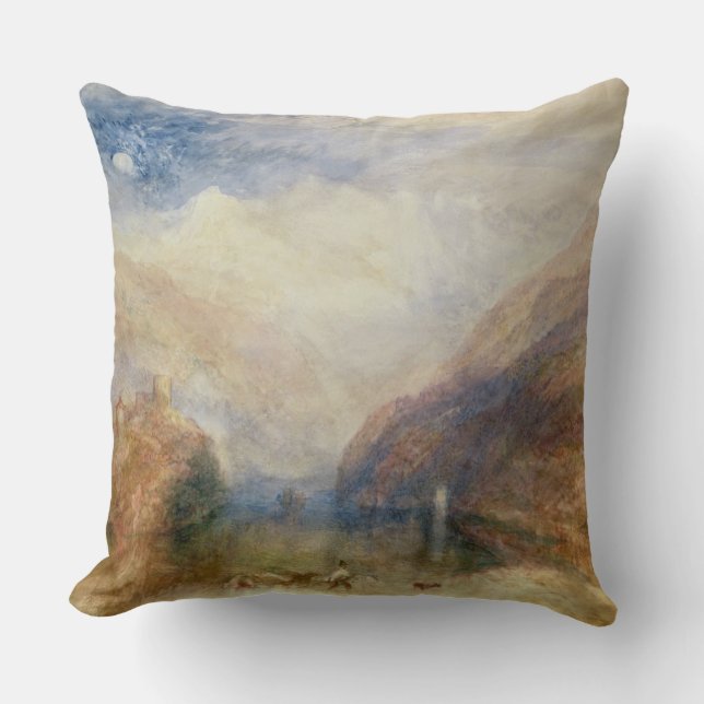 Almofada Lago joseph Mallord William Turner | de Brienz (Frente)