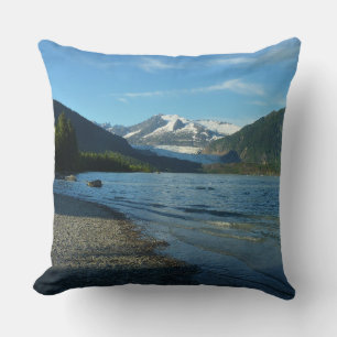 Almofada Lago Mendenhall, na paisagem de Juneau Alaska