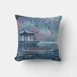 Almofada Lago Plum Blossom Pavilion