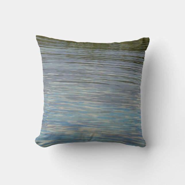 Almofada Lagoa de Mangrove Caribe Azul (Frente)