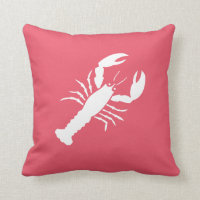 Lagosta cor-de-rosa náutica frente e verso