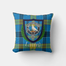 Laing Scottish Clan Tartan & Crest