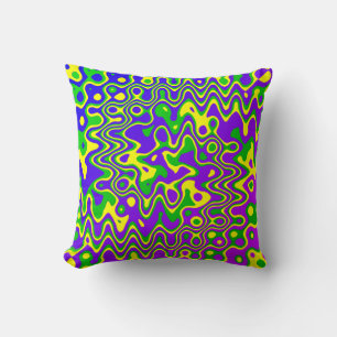 Almofada [Lâmpada de Lava] Redemoinhos e Pontos de Op-Art R