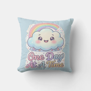 Almofada Lançamento Cute Kawaii Cloud Rainbow Um Dia de Cad