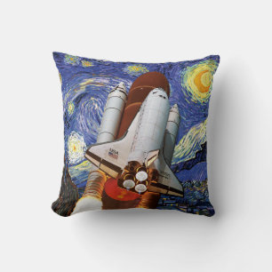 Almofada Lançamento do Ônibus Espacial da NASA Van Gogh Noi