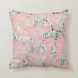 Almofada Lance decorativo floral cor-de-rosa chique de