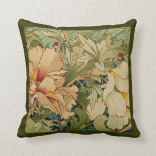 Almofada Lance floral do travesseiro do Victorian do