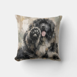 Almofada Landseer Abstrato