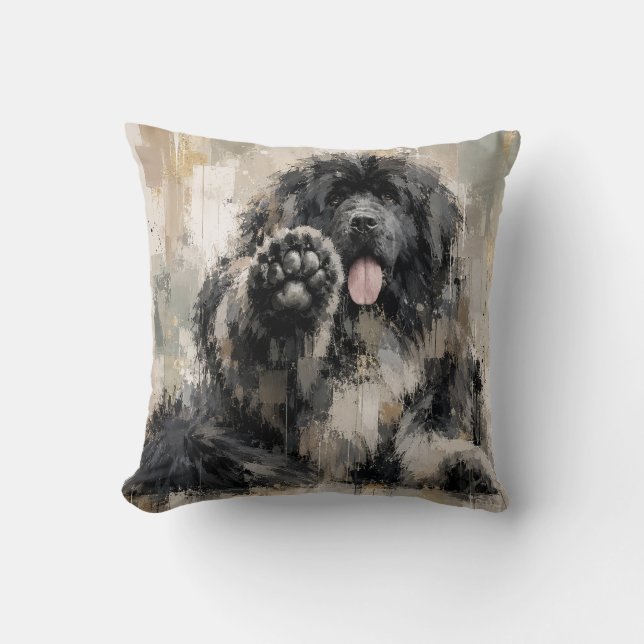 Almofada Landseer Abstrato (Frente)