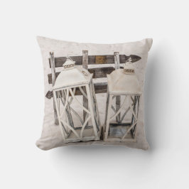 Almofada Lanternas Rustic Beach House na Areia