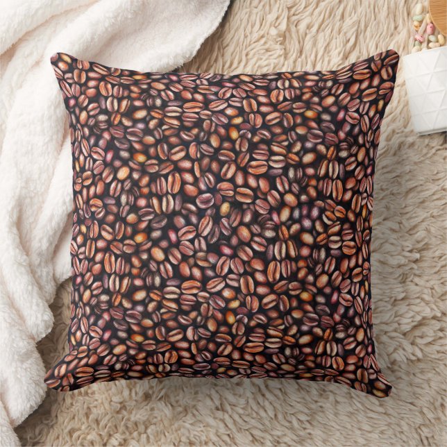 Almofada Lápis De Café De Feijão De Desenho, Castanho Russo (Cobertor)