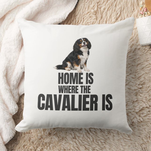 Almofada Lar é Onde Está o Cavalier (Cobertor)