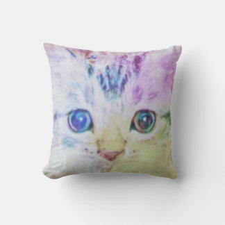 Almofada Lar é onde o gato está Travesseiro decorativo
