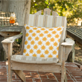Almofada Laranja Amarelo Sunny Suns Fora do Travesseiro dec