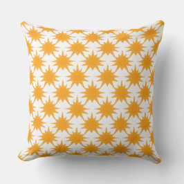 Almofada Laranja Amarelo Sunny Suns Fora do Travesseiro dec