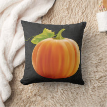 Laranja Bonito Abóbora Em Preto Quadro Negro