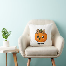 Almofada Laranja Bonito Pequena Abóbora Halloween Personali