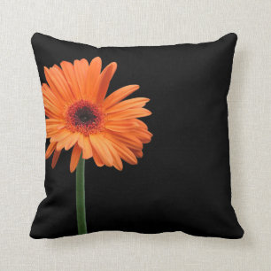 Almofada Laranja brilhante em preto