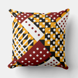 Almofada Laranja e vermelho escuro