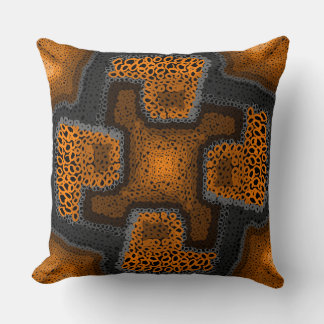 Almofada Laranja, gris e noir. do design de Jimette do