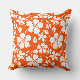 ALMOFADA LARANJA HAWAIIAN HULA (HIBISCUS)