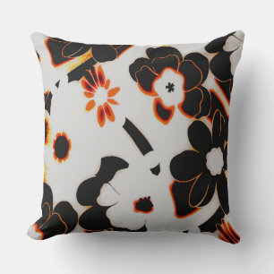 Almofada Laranja Preto