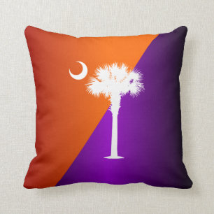 Almofada Laranja & roxo de South Carolina
