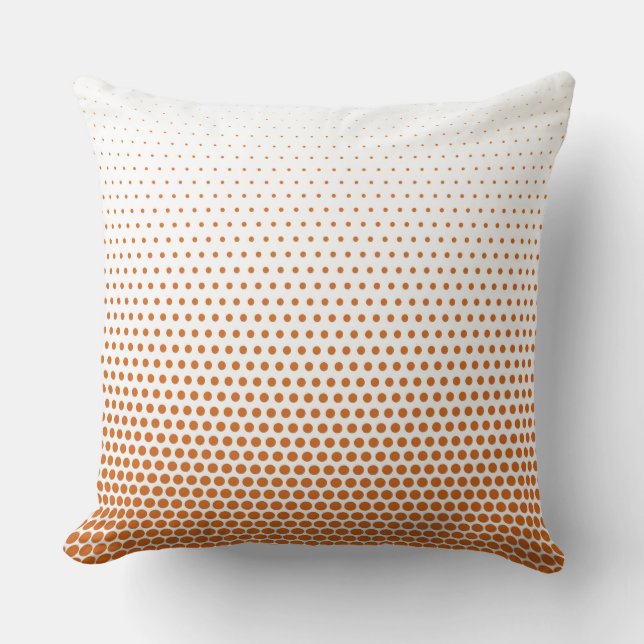 Almofada Laranja Techno Dots Modern White (Frente)