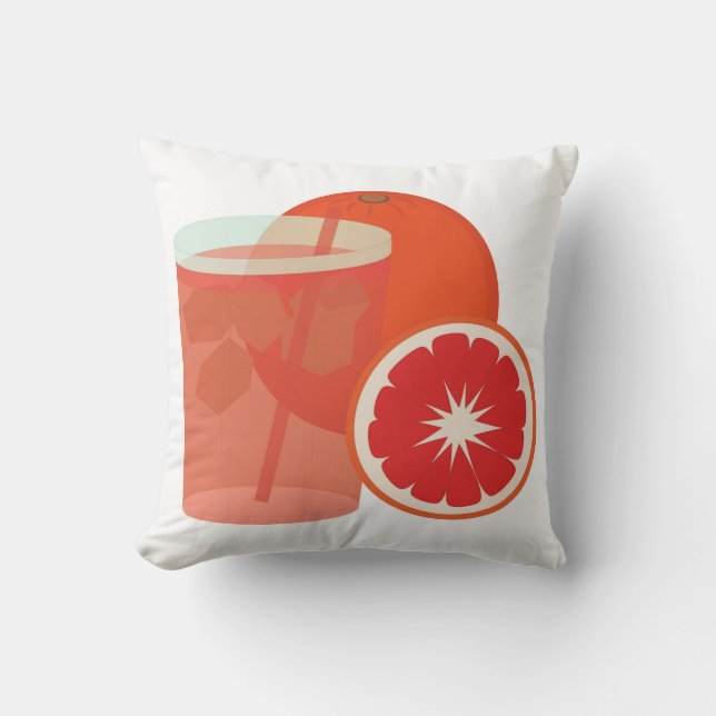 Almofada Laranja Vermelha (Frente)