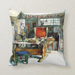 Almofada Larsson - O Studio, o quadro de Carl Larsson