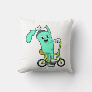 Almofada Lata de pulverização com Bicicleta