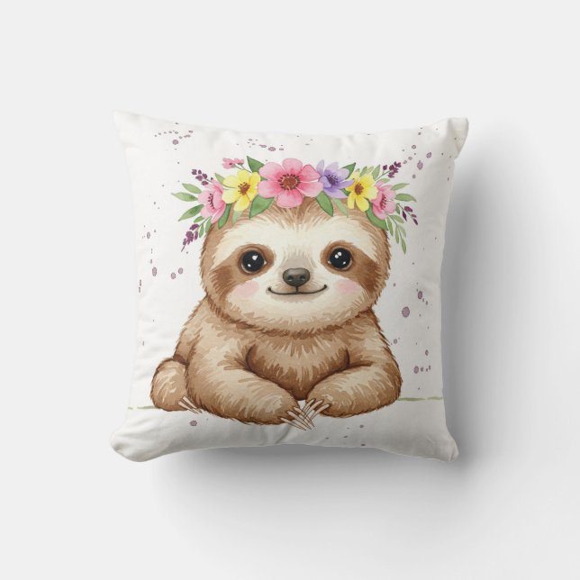 Almofada Látea-bebê com coroa (Frente)