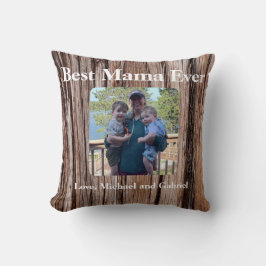 Almofada Latido de cedro russo, padrão natural de árvore ao