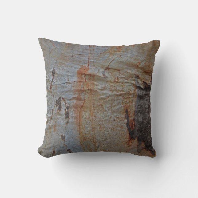 Almofada Latido Rustic Woodgrain Foto Brown Natureza (Frente)