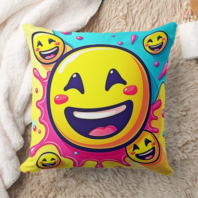 Almofada Laughing Emoji Splash Party (Cobertor)