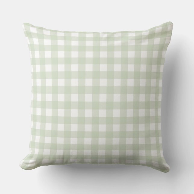 Almofada Lauren Gingham Pastel Green (Frente)