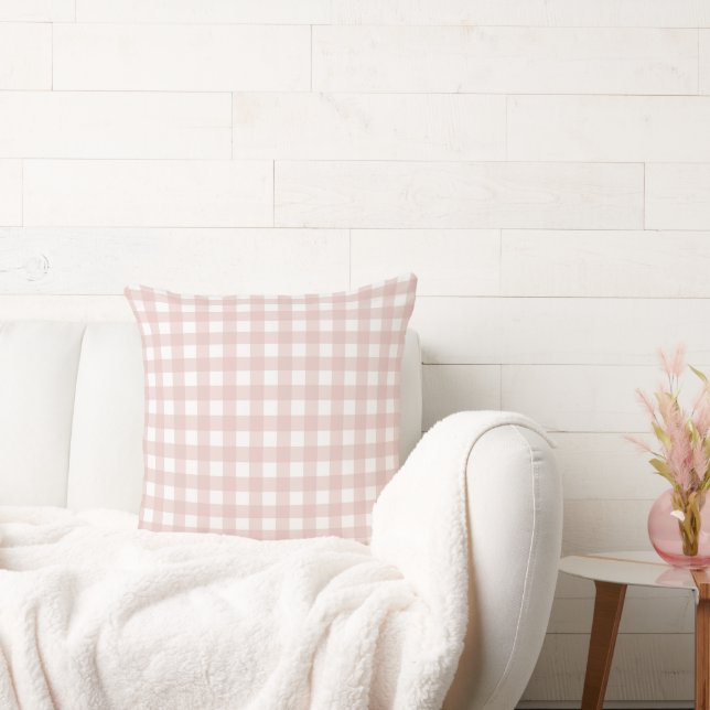 Almofada Lauren Gingham Rosa Pastel (Sofá)