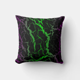 Almofada Lava de espaço rachada - Roxo/Verde