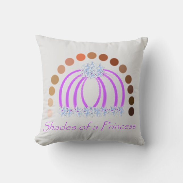 Almofada Lavadinho Em Sombras De Uma Princesa Compõem Arco- (Frente)