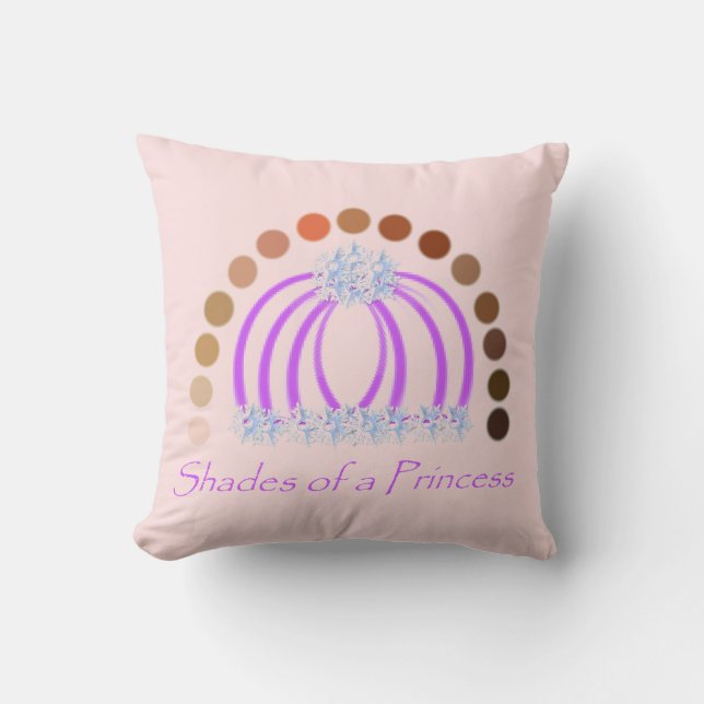 Almofada Lavadinho Em Sombras De Uma Princesa Compõem Arco- (Frente)