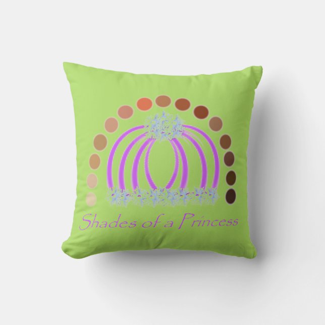 Almofada Lavadinho Em Sombras De Uma Princesa Compõem Arco- (Frente)