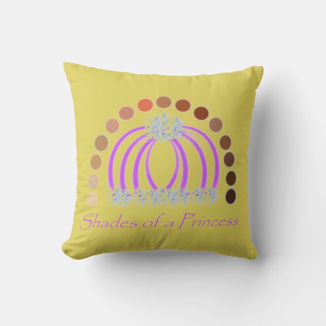 Almofada Lavadinho Em Sombras De Uma Princesa Compõem Arco- (Frente)