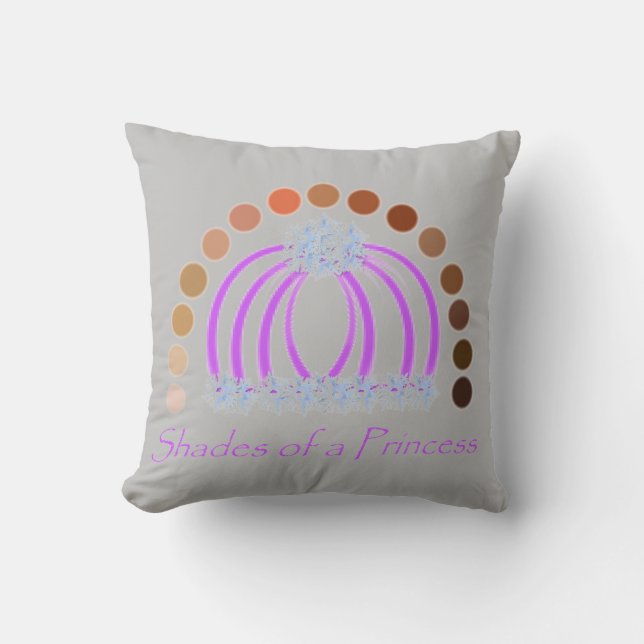 Almofada Lavadinho Em Sombras De Uma Princesa Compõem Arco- (Frente)