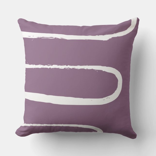 Almofada Lavanda de onda púrpura (Frente)