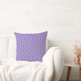 Almofada Lavanda decorativa moderna e Travesseiro preto
