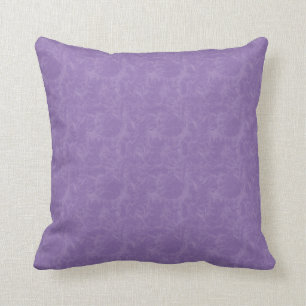 Almofada Lavanda e Damasco de Vintage Roxo