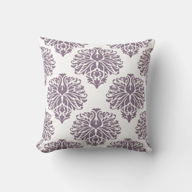 Almofada Lavanda Elegante Damask (Frente)