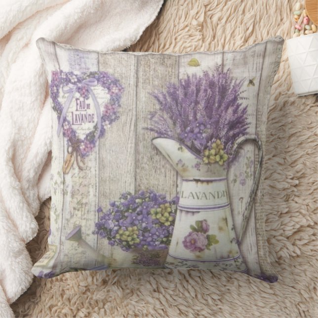 Almofada Lavanda Floral Purple Vintage (Cobertor)