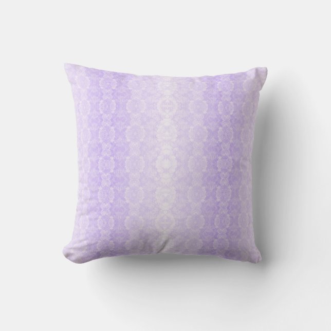 Almofada Lavanda Névoa Damask (Frente)
