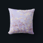 Almofada Lavanda Van Gogh Almond Blossoms<br><div class="desc">Almond Blossoms de Vincent Van Gogh alteração de cor copyright 2doce4wordsDesigns/ PureVintage Love Obtenha a beleza do amado Almond Blossom de Van Gogh nas cores que combinam com sua casa. vincent van gogh,  van gogh,  florins de amêndoa,  flores,  floral,  bonito,  bonito, </div>